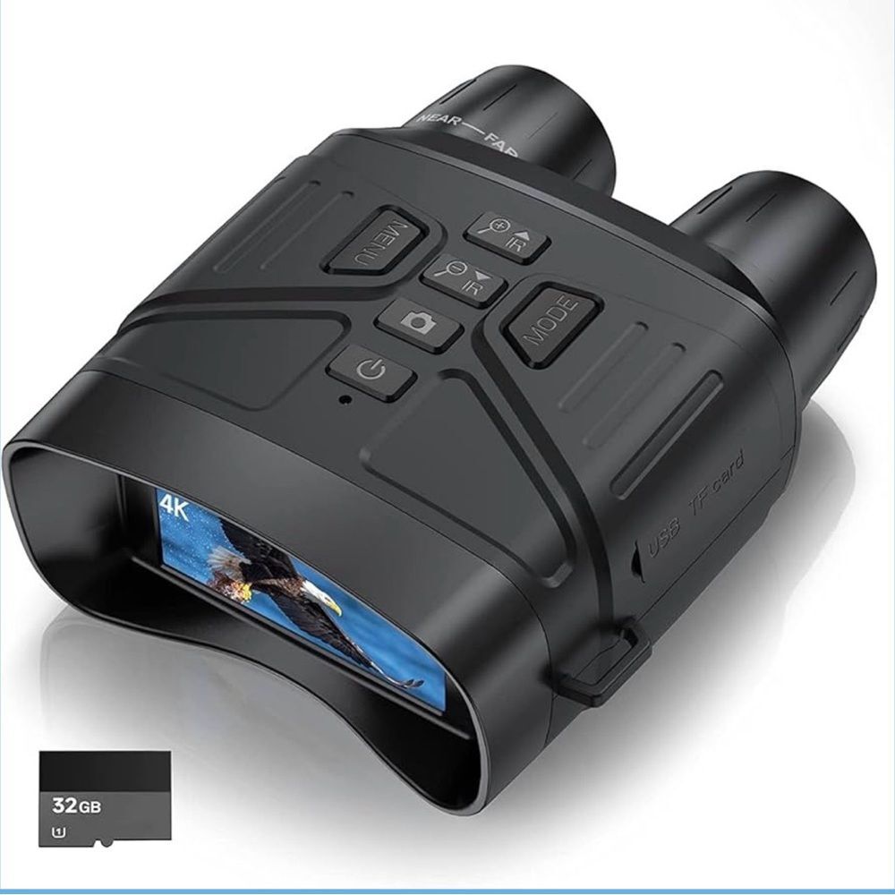 4K 36MP Night Vision Binoculars NV4000 with 32GB Card USB Rechargeable Brand New
